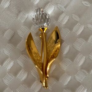 Vintage Swarovski Crystal Tulip Brooch